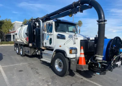 side view of fleet washing