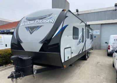 Front view of RV truck