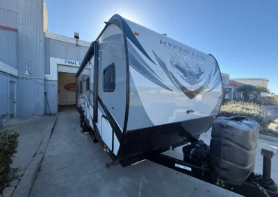 side view of RV truck