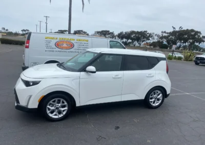 white car